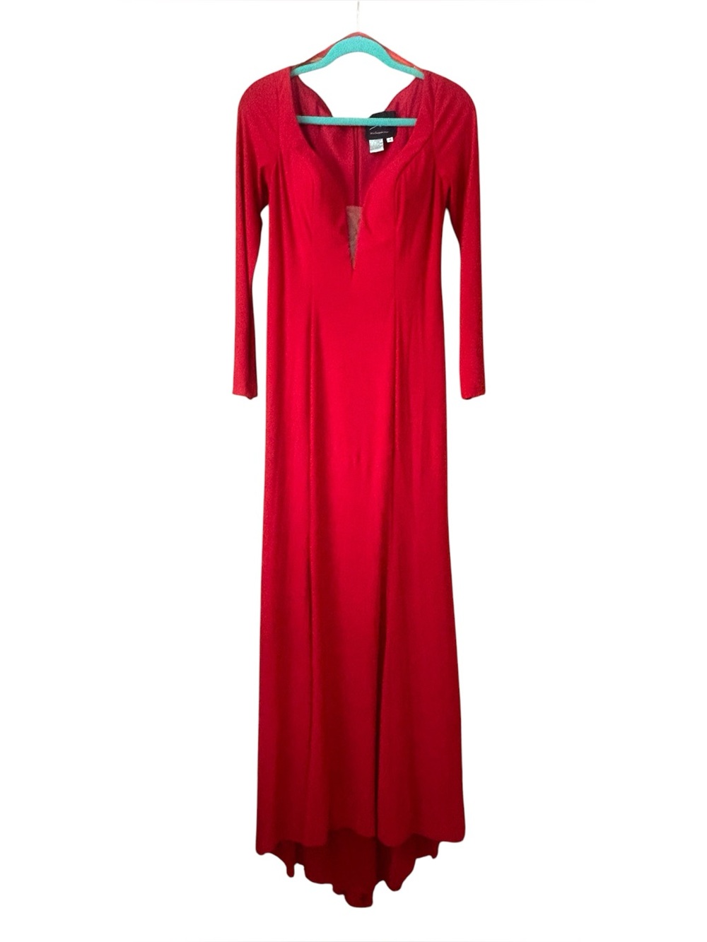 Mac Duggal NWT Vintage Maxi Formal Red Dress size 4